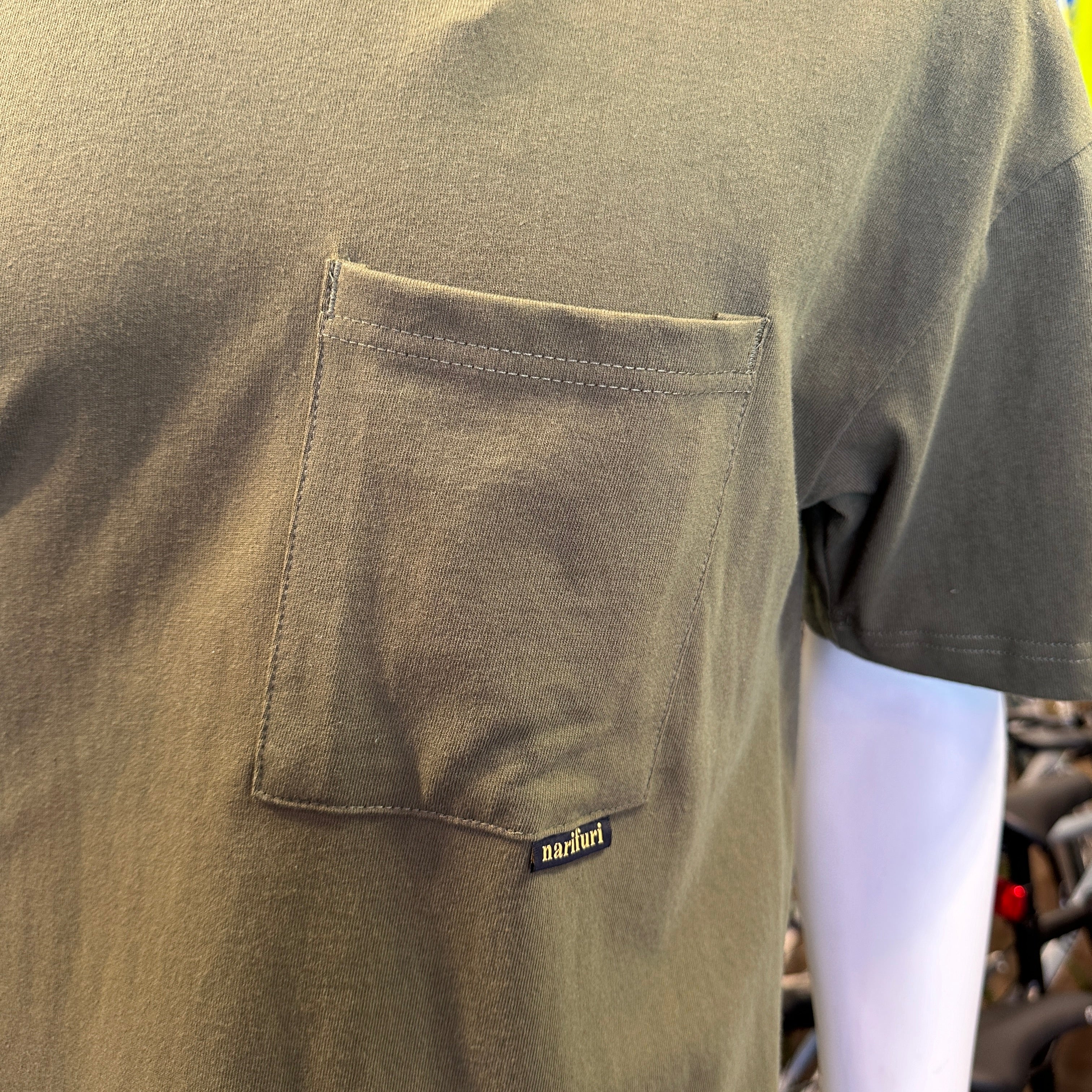 narifuri/ nanotec 制菌バックプリントTシャツ (NF1151)