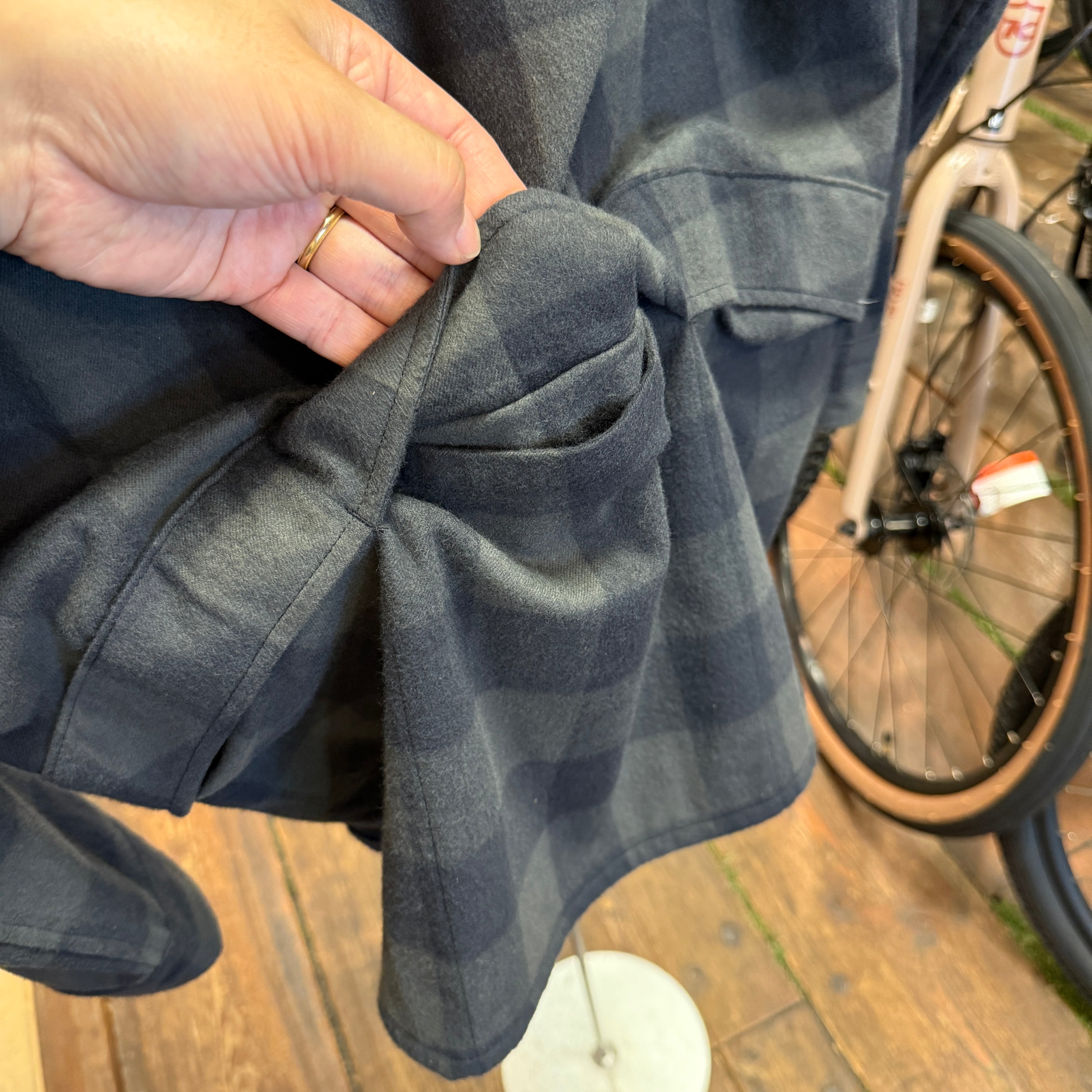 narifuri/ バックポケットネルシャツ / M(NF4041)