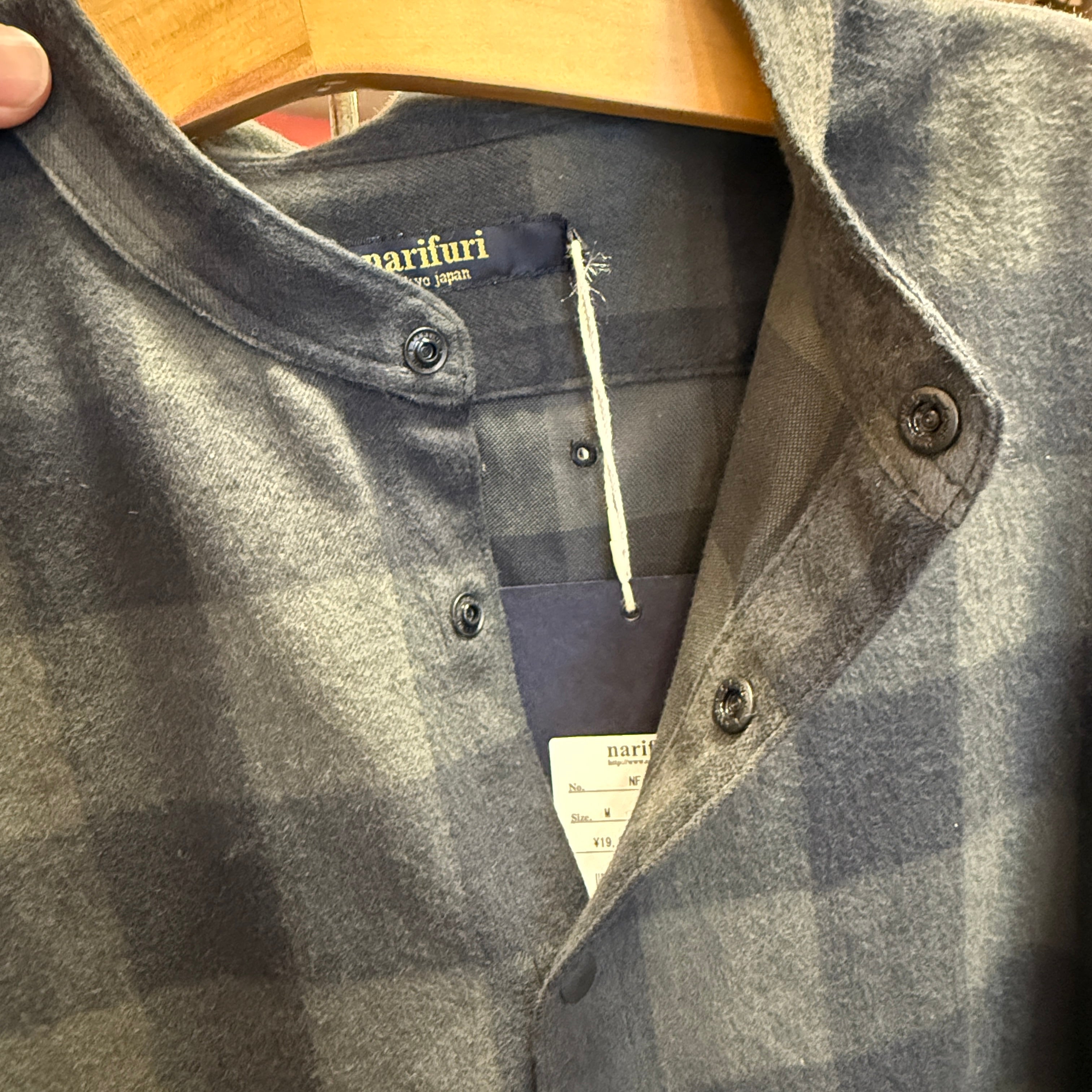 narifuri/ バックポケットネルシャツ / M(NF4041)