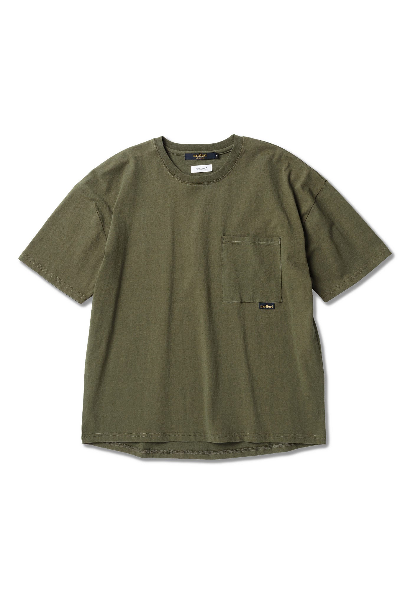 narifuri/ nanotec 制菌バックプリントTシャツ (NF1151)