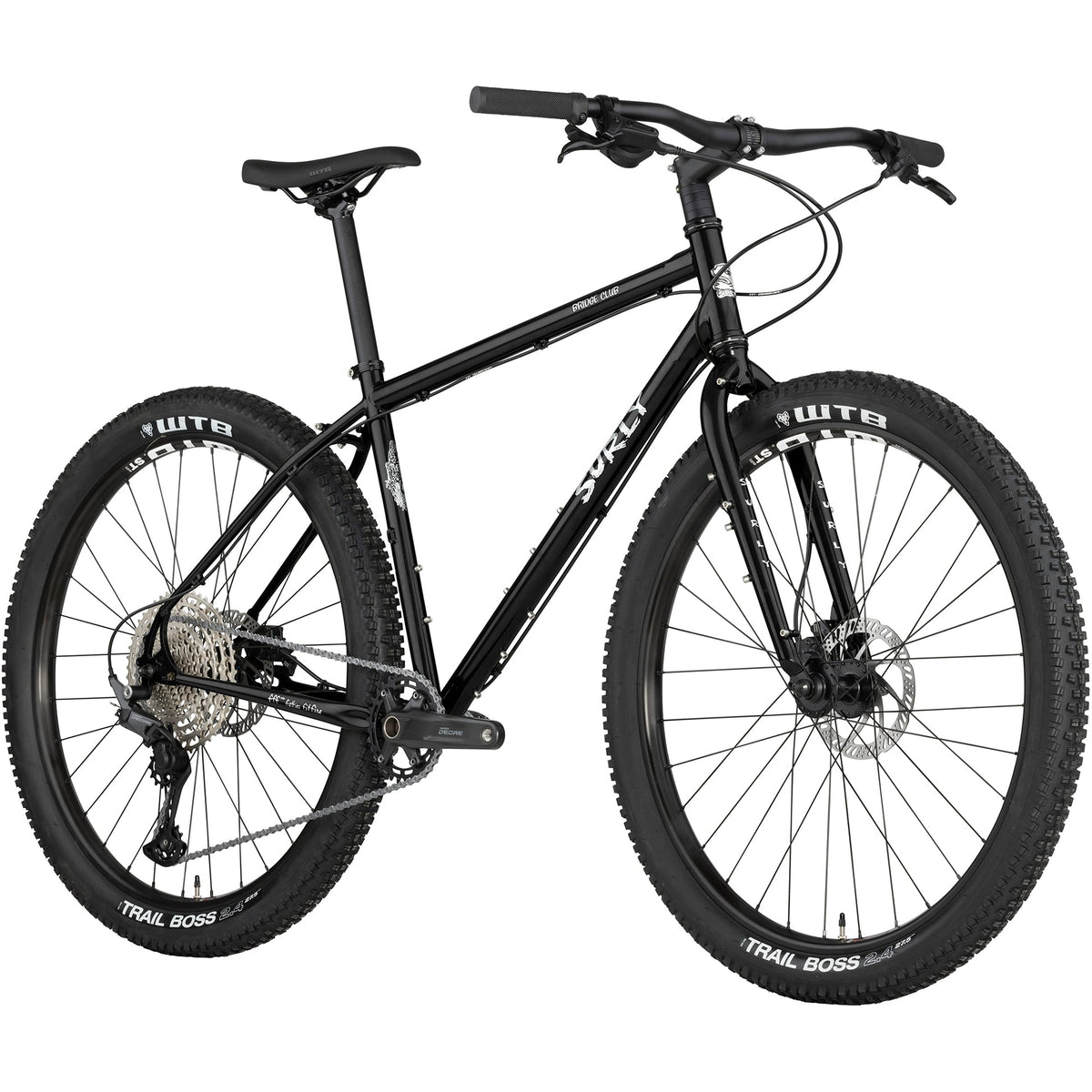 SURLY Bridge Club Black 前方斜めから見た車体